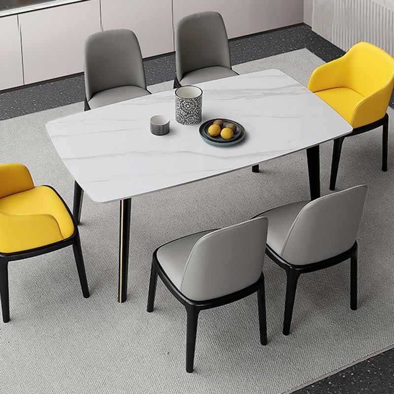Industrial Style Dining Site Table Rectangle Stone Furniture with 4-foot Clearhalo ' dining_table' 'Dining Tables & Seating' 'Dining Tables' 'furn' 'furn_dining_table' 'Furniture' 'furniture_dining_table' 'Kitchen & Dining Furniture' 'kitchen&dining_furn' 'kitchen' 'kitchen_dining_table' 1200x1200_47d9c7b8-52ca-422e-aead-7f22e2c5bb27