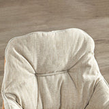 Estilo moderno sin silla de conferencia de brazo silla de escritorio marrón para la oficina