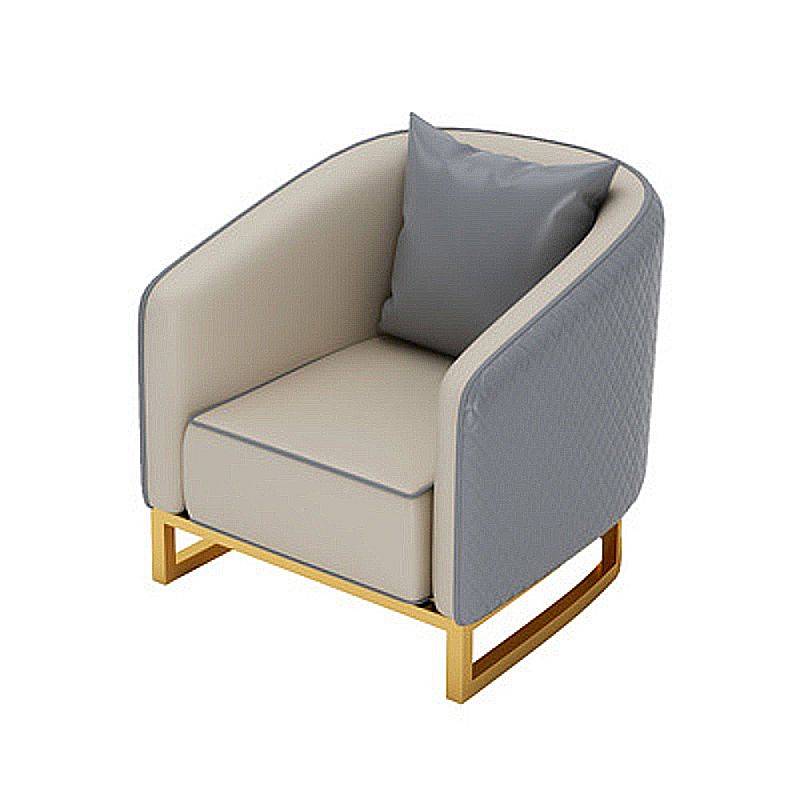 Genuine Leather Tuxedo Arm Sofa Contemporary Sofa for Living Room