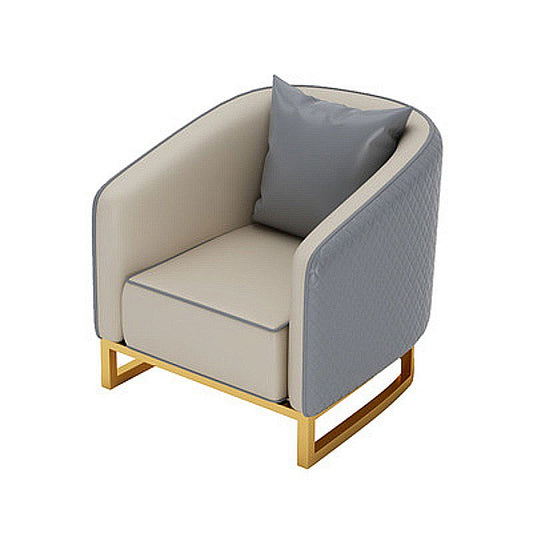 Genuine Leather Tuxedo Arm Sofa Contemporary Sofa for Living Room