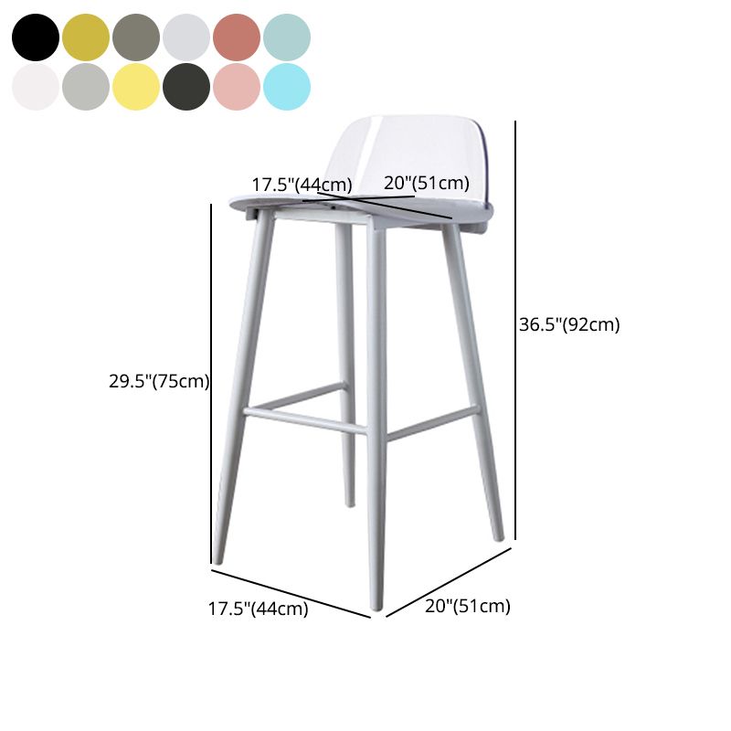 Scandinavian Style Bar-stool with Square Seat Counter Stool for Kitchen Bar Clearhalo 'Bar Furniture' 'Bar Stools' 'bar_stools' 'furn' 'furn_bar_stools' 'furniture_bar_stools' 'Kitchen & Dining Furniture' 'kitchen&dining_furn' 'kitchen' 'kitchen_furn' Furniture' 1200x1200_47dca6b5-6c47-447e-b7d4-24864f7b0716