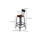 Modern Bar Table Set  1/6/11 Pieces Rectangle Wood Counter Table with High Stools for Bar
