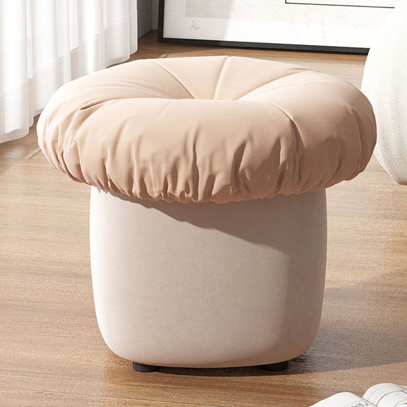 Contemporary Pouf Ottoman Cotton Upholstered Tufted Mushroom Shape Ottoman Clearhalo 'furn' 'furn_ottomans_poufs' 'Furniture' 'Living Room Furniture' 'Ottomans & Poufs' 'ottomans_poufs' 1200x1200_47e10bec-6b94-4357-8a94-39c2bf73b024