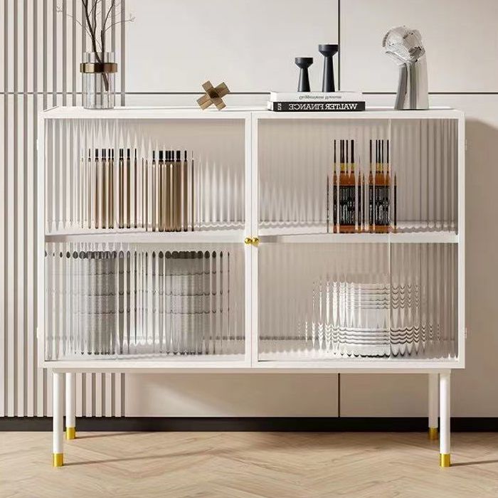 36-Zoll-Höhen-Metall-Buffet-Serverglas Zwei Türen Dining Server