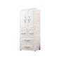 White Plastic Wardrobe Closet Contemporary Wardrobe Armoire for Home