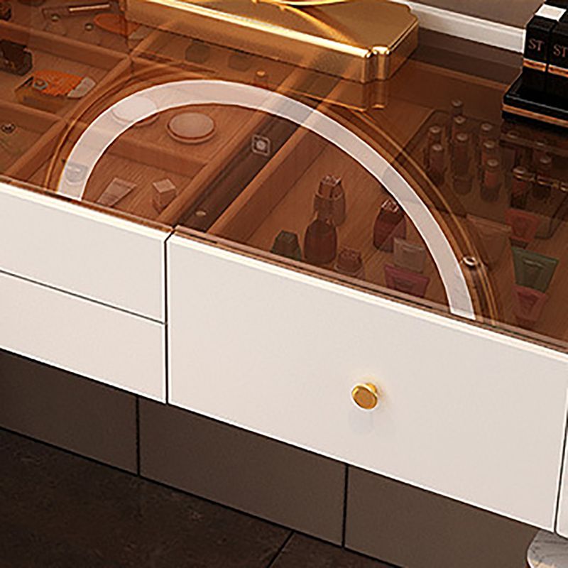 Glam Make -up Eitelkeitsbetrieb Glaspop Waschtisch mit Schubladen