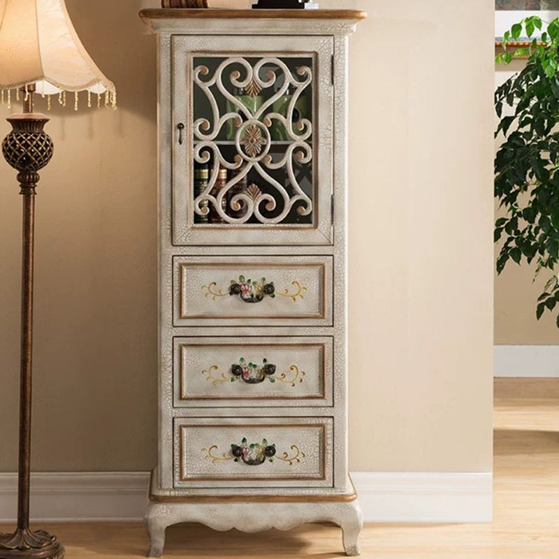 47.24"/61.02" Tall 1- Door Wooden Cabinet, Rectangle Accent Cabinet with Drawers Clearhalo 'Cabinets & Chests' 'cabinets_chests' 'furn' 'furn_cabinets_chests' 'Furniture' 'Living Room Furniture' 1200x1200_47e45775-17b5-4274-897b-0553ab3396bc