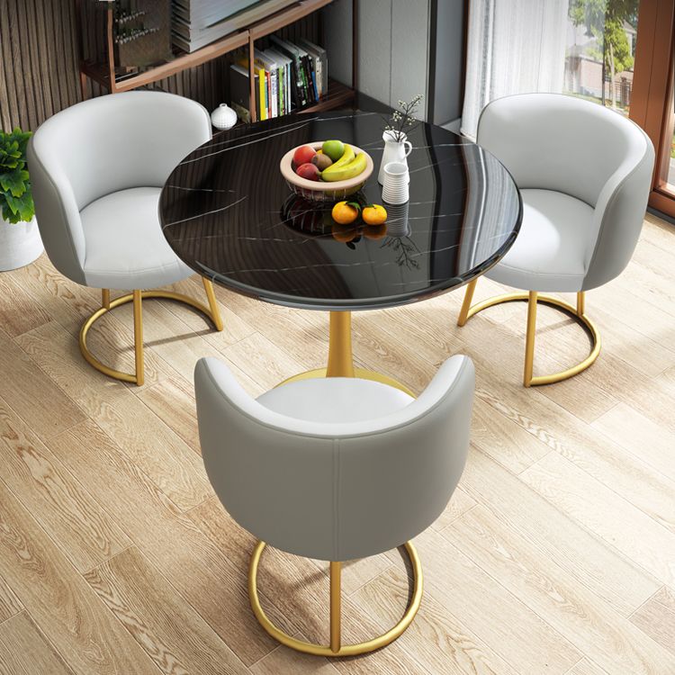 29.5''H Luxury Scratch Resistant Marble Table Round Table for Home Clearhalo ' dining_table' 'Dining Tables & Seating' 'Dining Tables' 'furn' 'furn_dining_table' 'Furniture' 'furniture_dining_table' 'Kitchen & Dining Furniture' 'kitchen&dining_furn' 'kitchen' 'kitchen_dining_table' 1200x1200_47e4d565-7999-433f-9cd5-ebe3e56e01d1