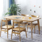 Rectangle White Oak Solid Wood Table Modern Dining Table with 4 Legs for Restaurant Clearhalo ' dining_table' 'Dining Tables & Seating' 'Dining Tables' 'furn' 'furn_dining_table' 'Furniture' 'furniture_dining_table' 'Kitchen & Dining Furniture' 'kitchen&dining_furn' 'kitchen' 'kitchen_dining_table' 1200x1200_47e620ea-b26e-46eb-9538-81483bc3a73d