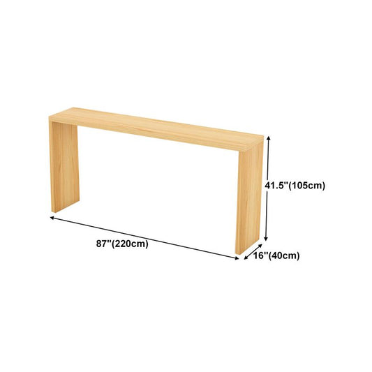 Contemporary Style Rectangle Bar Counter Table Wooden Dining Table for Kitchen Clearhalo 'Bar Furniture' 'Bar Tables' 'bar_tables' 'furn' 'furn_bar_tables' 'Furniture' 'furniture_bar_tables' 'Kitchen & Dining Furniture' 1200x1200_47ea4f5c-5a73-408c-8f56-a4274c0dd287