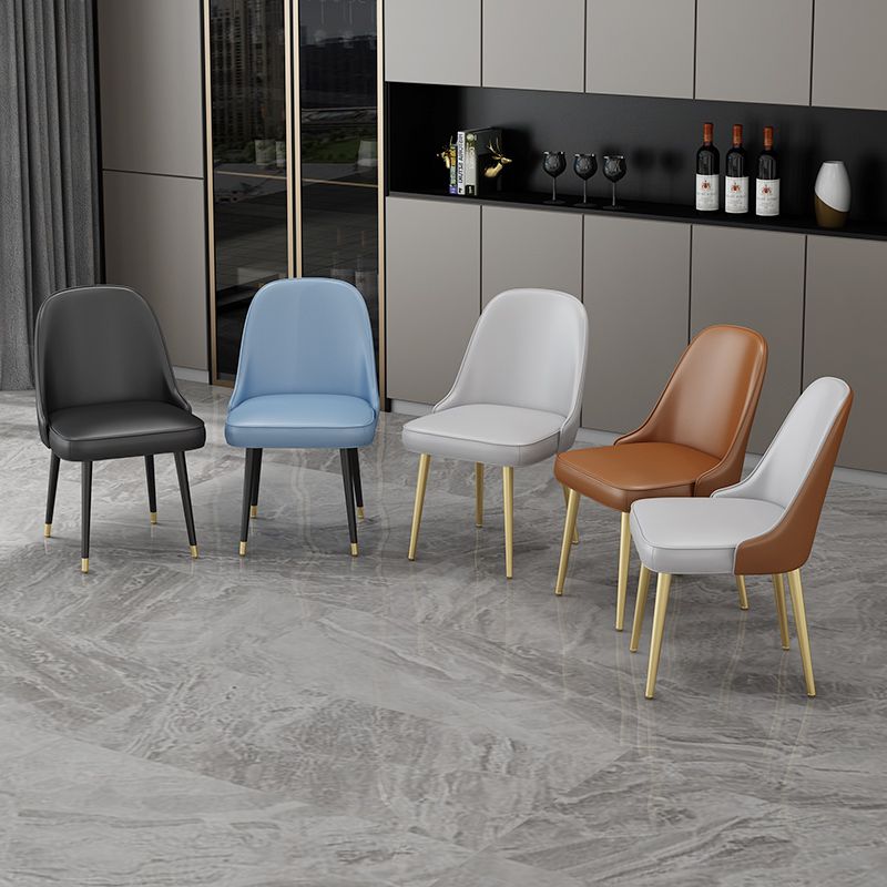 Nordic Metal Dining Room Armless Chairs Upholstered Linen Fabric Chairs for Restaurant Clearhalo ' kitchen&dining_furn' 'Dining Chairs' 'Dining Tables & Seating' 'dining_chair' 'furn' 'furn_dining_chair' 'Furniture' 'furniture_dining_chair' 'Kitchen & Dining Furniture' 'kitchen' 1200x1200_47ea911b-94ca-4781-a753-989101317d59