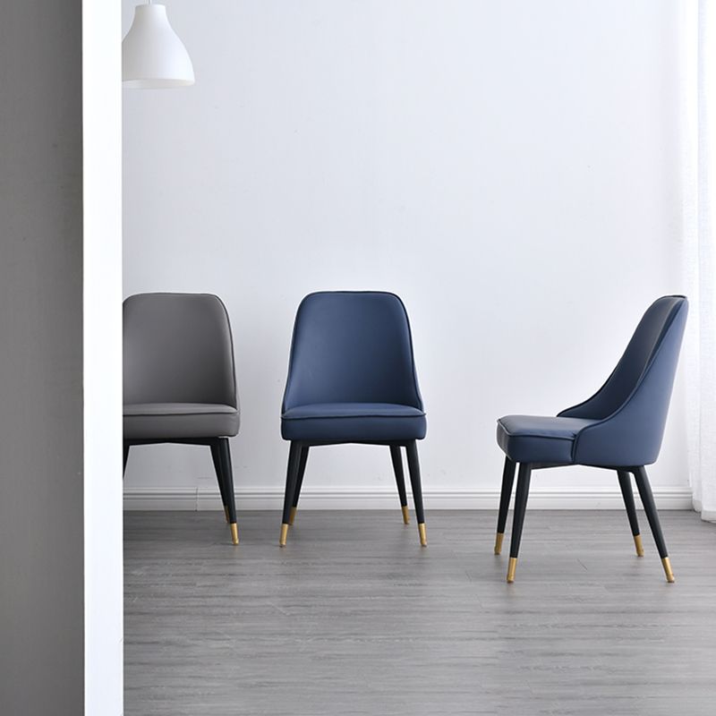 Nordic Style Dining Armless Chair Upholstered Fabric Dining Side Chair for Home Use Clearhalo ' kitchen&dining_furn' 'Dining Chairs' 'Dining Tables & Seating' 'dining_chair' 'furn' 'furn_dining_chair' 'Furniture' 'furniture_dining_chair' 'Kitchen & Dining Furniture' 'kitchen' 1200x1200_47f05004-dba8-4cd7-bbce-a740a18d399c