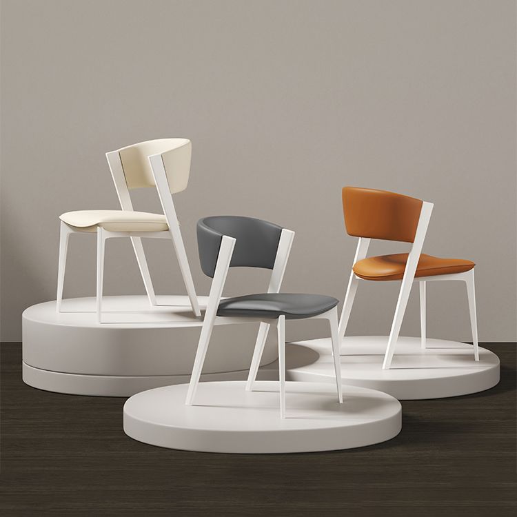 White Legs Modern Open Back Upholstered Dining and Accent Chairs Clearhalo 'Dining Chairs' 'Dining Tables & Seating' 'dining_chair' 'furn' 'furn_dining_chair' 'Furniture' 'Kitchen & Dining Furniture' 1200x1200_47f1cfb7-5c62-4fd2-a0a0-a980a93c2fde