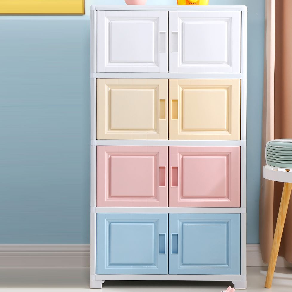 Eigentijdse stijl slaapkamerkast plastic niet-hangende opbergkast