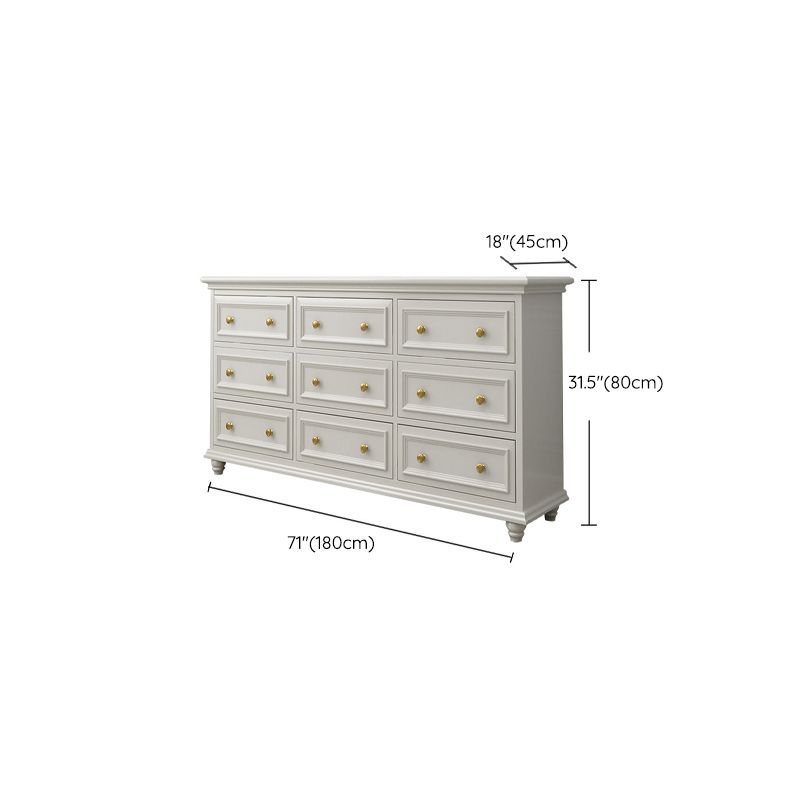 Solid Wood Storage Chest Dresser Classic Glam Chest with Drawers Clearhalo 'Bedroom Furniture' 'Dressers & Chests' 'dressers_chests' 'furn' 'furn_dressers_chests' 'Furniture' 1200x1200_47f50c56-f004-410f-a77c-1d88b6812c30