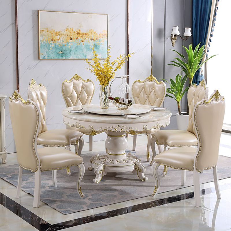 Solid Wood Victorian Round Table Marble Dining Table with Pedestal Base Clearhalo ' dining_table' 'Dining Tables & Seating' 'Dining Tables' 'furn' 'furn_dining_table' 'Furniture' 'furniture_dining_table' 'Kitchen & Dining Furniture' 'kitchen&dining_furn' 'kitchen' 'kitchen_dining_table' 1200x1200_47f7c221-f98f-488d-81f2-f90736ebc94b