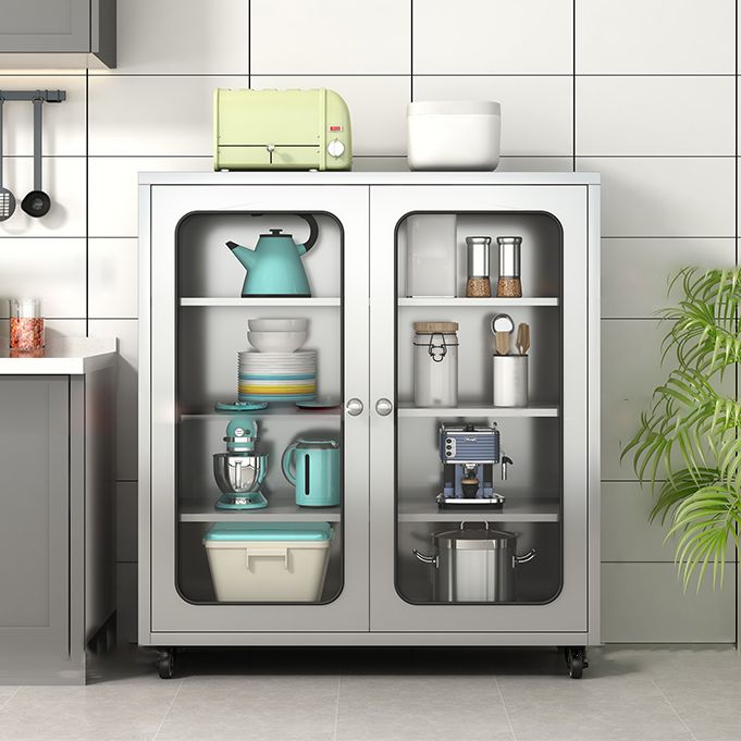 Server buffet di altezza da 42 pollici in metallo Server buffet per soggiorno per soggiorno