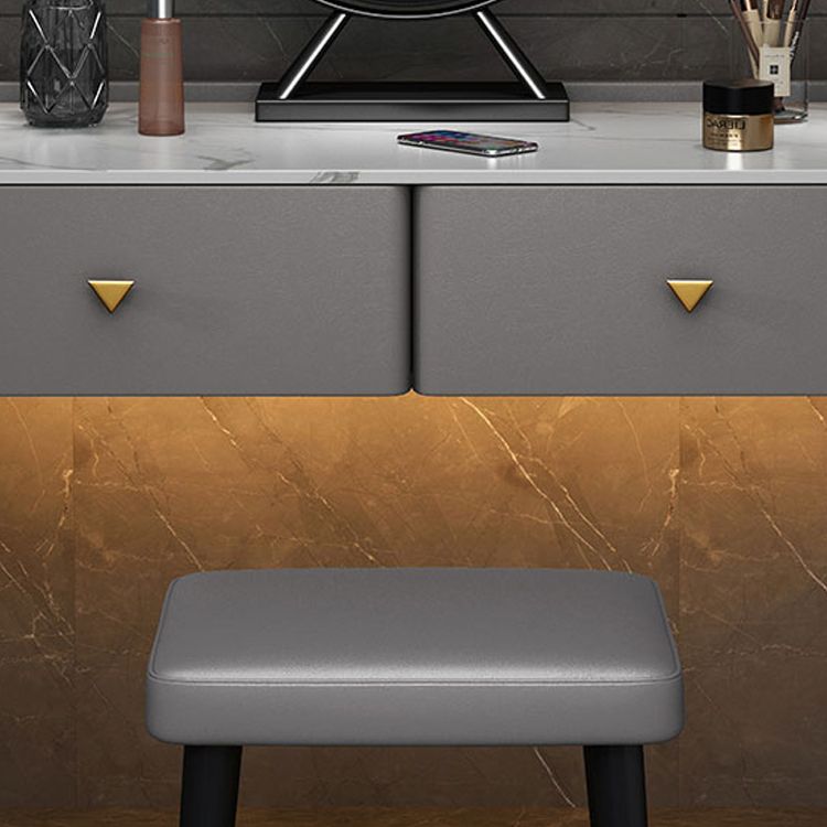 Contemporary Double Drawers Make-up Vanity Marble Makeup Vanity Desk Table Clearhalo 'Bedroom Furniture' 'furn' 'furn_makeup_vanities' 'Furniture' 'Makeup Vanities' 'makeup_vanities' 1200x1200_47f856f6-81f4-43ff-b218-789a05e51d09