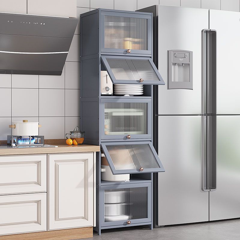 現代のサイドボードキャビネットダイニングルーム用のドア付き竹サイドボードテーブル