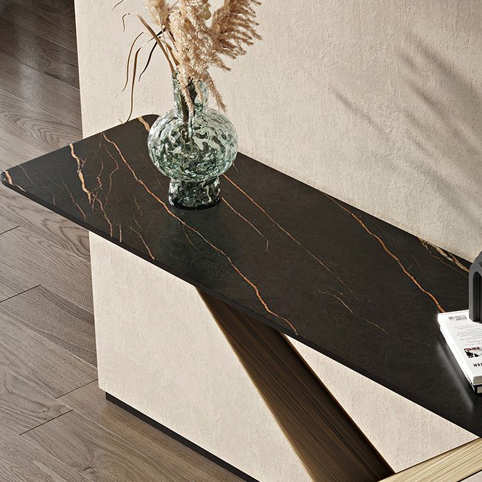 16 inch Wide Modern Console Table Rectangle Stone Sofa Console Table Clearhalo 'Console Tables' 'console_tables' 'Entry & Mudroom Furniture' 'furn' 'furn_console_tables' 'Furniture' 1200x1200_47f9f5f0-360c-424d-b054-90aff3082ce9