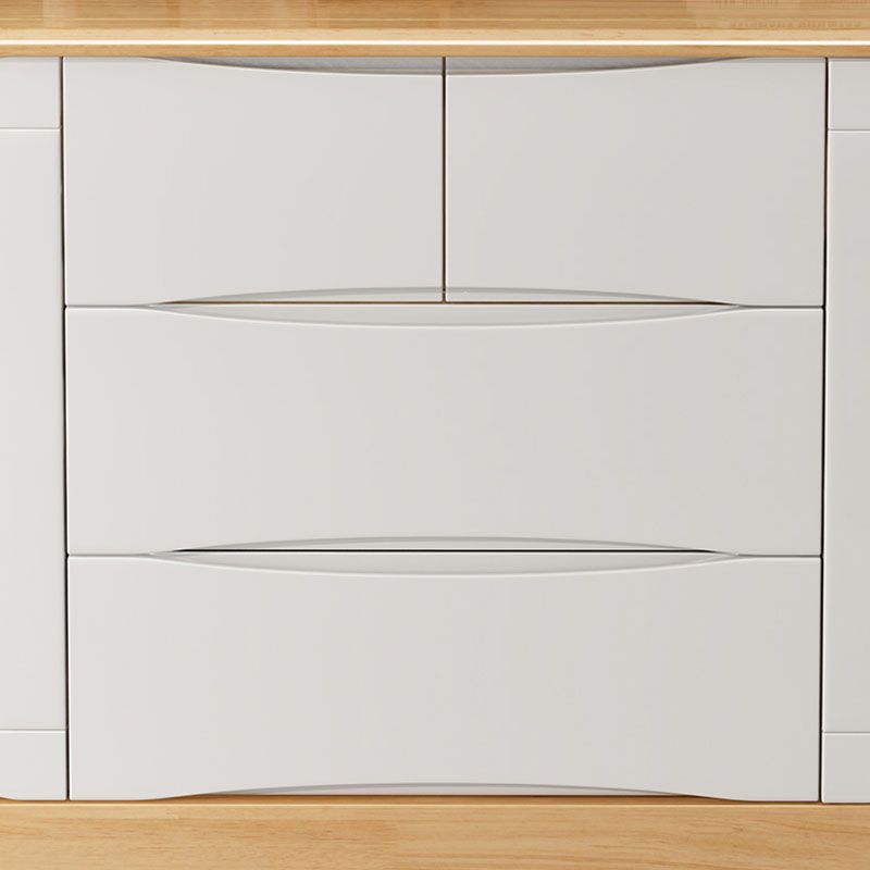 Eigentijdse rubberen houten opbergkast horizontale borst met laden