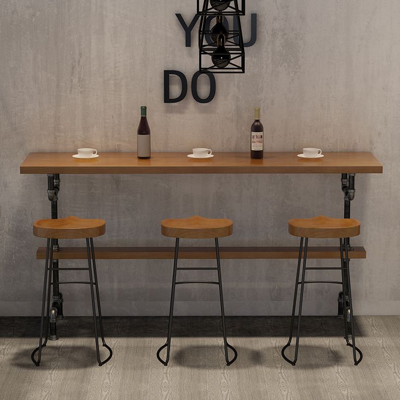 Modern Solid Wood Counter Height Set 1/2/4/7 Pieces Indoor Natural Counter Set Clearhalo 'Bar Furniture' 'furn' 'furn_home_bar_bar_sets' 'Furniture' 'Home Bars & Bar Sets' 'home_bar_bar_sets' 'Kitchen & Dining Furniture' 1200x1200_47fba0cc-a39e-447f-b87b-42a0f804952e