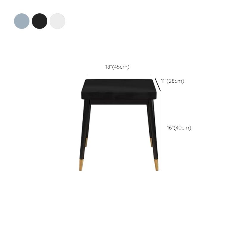 Glam houten framekrandtafel leisteen top ijdelheid met laden