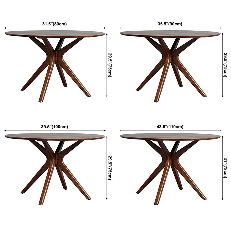 Contemporary Round Dining Table Pine Solid Wood Pedestal Table for Dining Room Kitchen Table Clearhalo ' dining_table' 'Dining Tables & Seating' 'Dining Tables' 'Furniture' 'furniture_dining_table' 'Kitchen & Dining Furniture' 'kitchen&dining_furn' 'kitchen' 'kitchen_dining_table' 1200x1200_48001923-21e2-434f-983d-82f0108c385d
