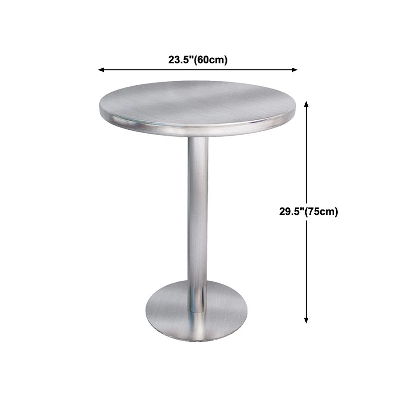 Industrial Style Dinner Table Stainless Steel Dining Site Table for Home Clearhalo ' dining_table' 'Dining Tables & Seating' 'Dining Tables' 'furn' 'furn_dining_table' 'Furniture' 'furniture_dining_table' 'Kitchen & Dining Furniture' 'kitchen&dining_furn' 'kitchen' 'kitchen_dining_table' 1200x1200_4800c3e5-43c5-4e57-b6c4-683dfe3d02e3