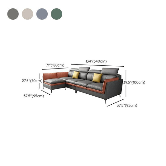 Soggiorno in pelle finta stazionaria nordica.