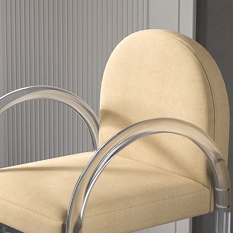 Modern Simple Arm Chair Acrylic Frame Dining Arm Chair for Living Room