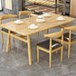 Contemporary Style Home Dining Table Rectangle Shape Dining Table with 4 Legs Base Clearhalo ' dining_table' 'Dining Tables & Seating' 'Dining Tables' 'furn' 'furn_dining_table' 'Furniture' 'furniture_dining_table' 'Kitchen & Dining Furniture' 'kitchen&dining_furn' 'kitchen' 'kitchen_dining_table' 1200x1200_4803f686-7b40-4867-ba4d-f810009427ff