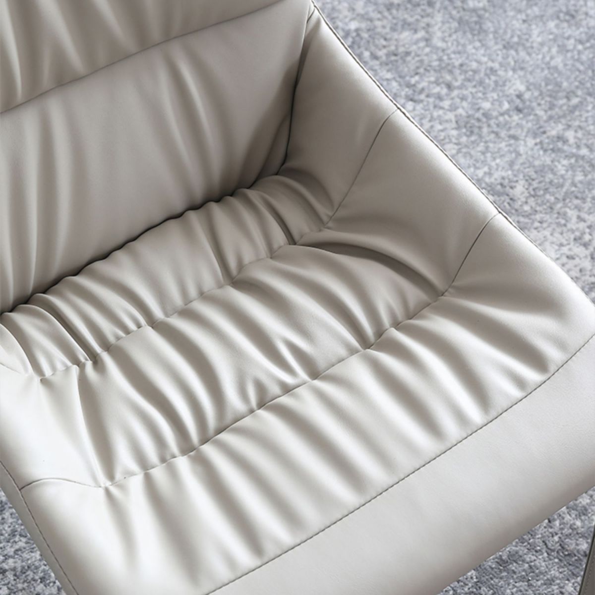 Faux Leather Chair Upholstered Armless Dining Chairs for Home Clearhalo 'Dining Chairs' 'Dining Tables & Seating' 'dining_chair' 'furn' 'furn_dining_chair' 'Furniture' 'Kitchen & Dining Furniture' 1200x1200_4804f0ea-cd18-4896-9e49-f67cec84a174