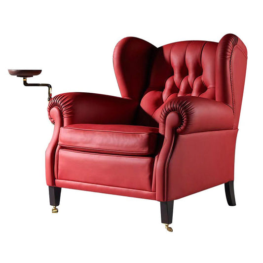 Glam Tufted Back Arm Chair Solid Color Rolled Arms Armchair for Living Room Clearhalo 'Accent Chairs' 'accent_chairs' 'Chairs & Seating' 'furn' 'furn_accent_chairs' 'Furniture' 'Living Room Furniture' 1200x1200_4805e31d-5ddb-4fb6-bdcf-29e370354f66