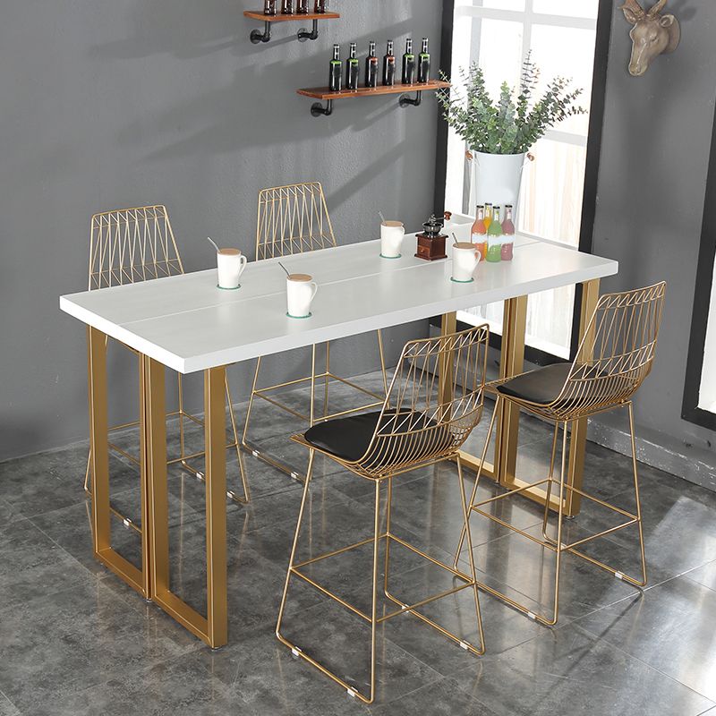 Glam Solid Wood Bar Stool and Table Set 1/4/7 Pieces Pub Table Set Clearhalo 'Bar Furniture' 'furn' 'furn_home_bar_bar_sets' 'Furniture' 'Home Bars & Bar Sets' 'home_bar_bar_sets' 'Kitchen & Dining Furniture' 1200x1200_480636b4-f120-494e-84ab-6e0faff43809