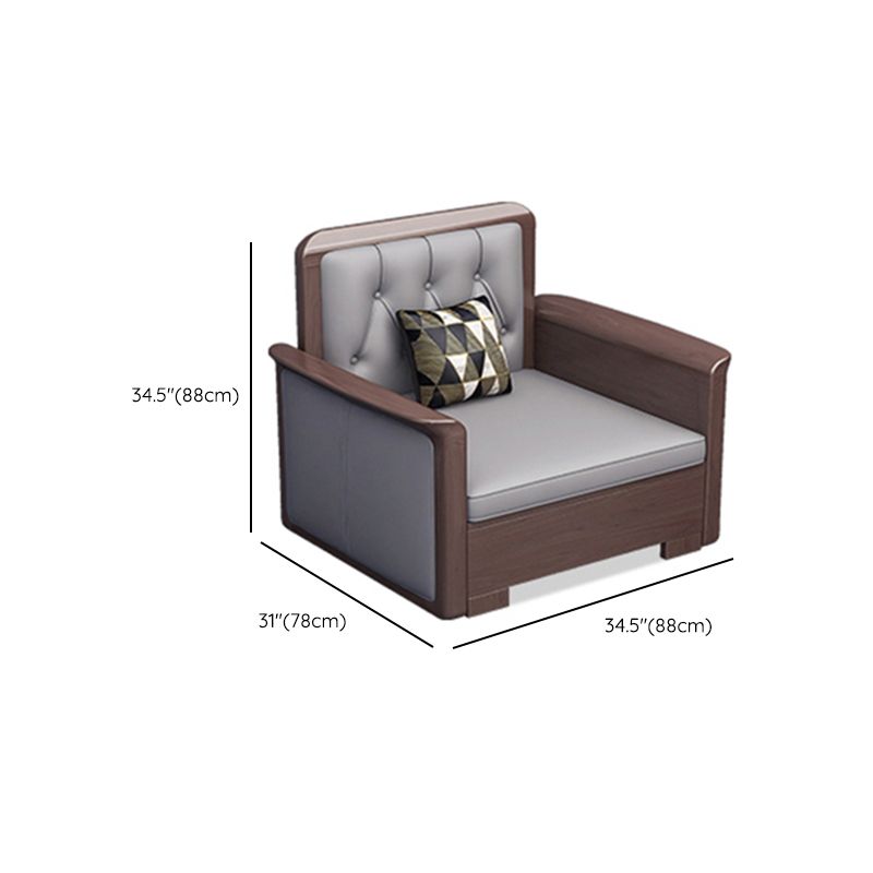 Modern Solid Wood Faux Leather Square Arm Sofa with Tufted Back Clearhalo 'furn' 'furn_sofas' 'Furniture' 'Living Room Furniture' 'Sofa' 'sofas' 1200x1200_4807ae8f-1eb0-4dd3-b6bd-4e3c70b48813