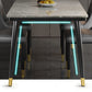 Metal 4 Legs Dining Table Contemporary Rectangle Stone Top Dining Table for Living Room Clearhalo 'Dining Tables & Seating' 'Dining Tables' 'dining_table' 'furn' 'furn_dining_table' 'Furniture' 'furniture_dining_table' 'Kitchen & Dining Furniture' 'kitchen' 'kitchen_dining_table' 1200x1200_48083466-4045-4323-87c5-696c3e41b7f5