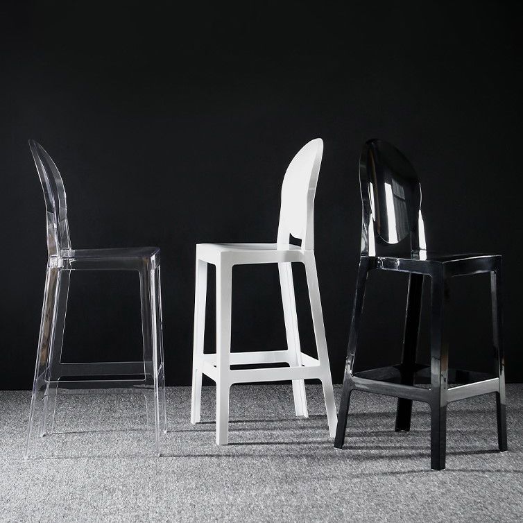Speisesaal Moderner Acryl Barhocker 4 -Legs Barhocker mit Pedal