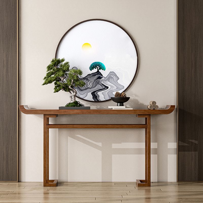 Modern Rectangular Console Table Wooden Console Sofa Table for Hall