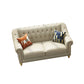 Beige 34.65" H Rolled Arm Glam Sofa with Nailhead Trim for Living Room Clearhalo 'furn' 'furn_sofas' 'Furniture' 'furniture_sofas' 'kitchen' 'kitchen_sofas' 'Living Room Furniture' 'Sofa' 'sofas' 1200x1200_480e537e-4b14-4e7a-9cfa-9d07a7fcd168