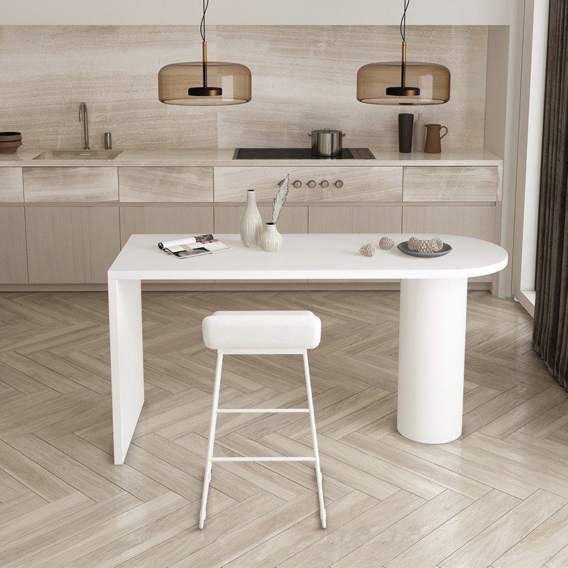 Tavolo da pranzo a bar moderno tavolo da pranzo a barre in legno con base a slitta