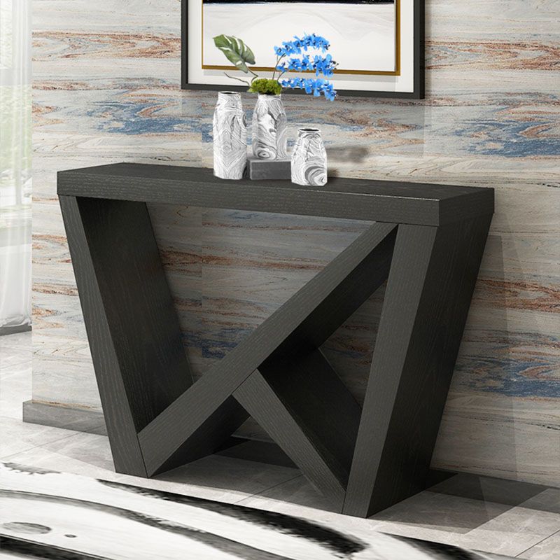 Tavolo da console in legno da 12 "W tavolo da accento moderno di metà secolo per Hall