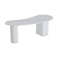 Unconventional Shape Office Desk Pedestal Glam Writing Desk in White Clearhalo 'furn' 'furn_office_desk' 'Furniture' 'Office Desks' 'Office Furniture' 'office_desk' 1200x1200_480f43c3-56de-4bbe-ab68-8e64b2158544