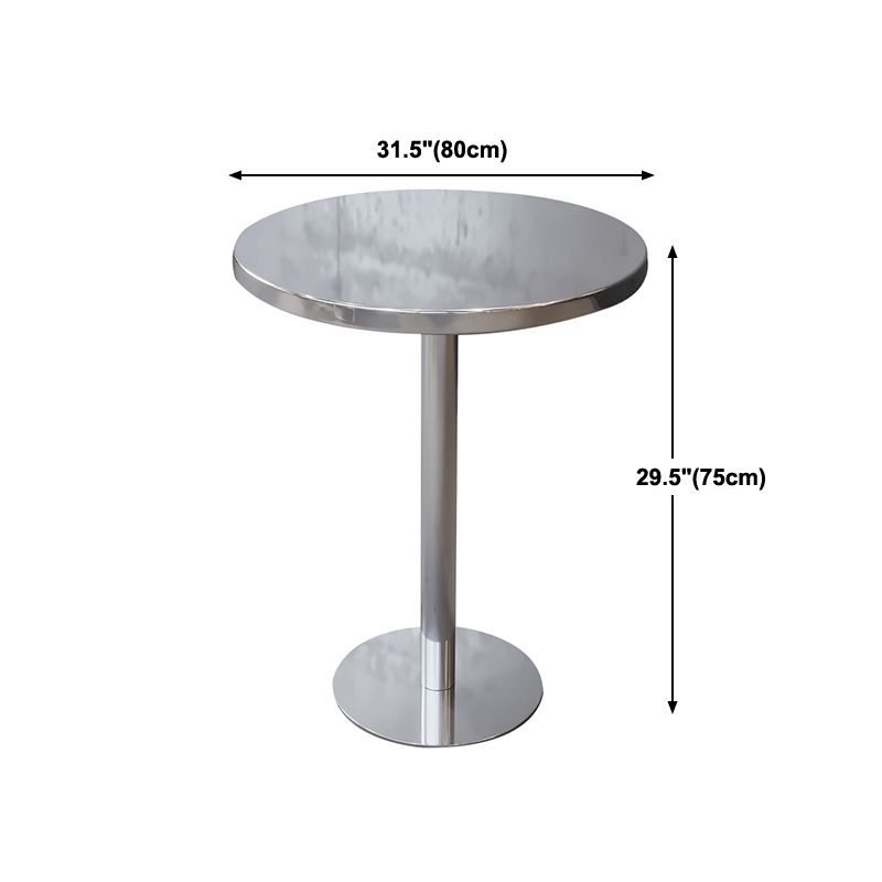 Industrial Style Dining Table Stainless Steel Dining Site Table for Home Clearhalo ' dining_table' 'Dining Tables & Seating' 'Dining Tables' 'furn' 'furn_dining_table' 'Furniture' 'furniture_dining_table' 'Kitchen & Dining Furniture' 'kitchen&dining_furn' 'kitchen' 'kitchen_dining_table' 1200x1200_481171be-ea97-4ae0-bae3-35f687cbbcf8