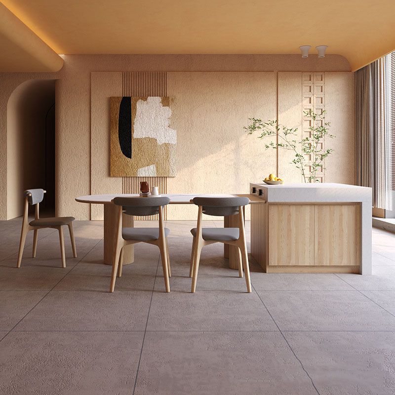 Mesa de comedor de piedra