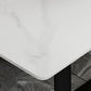 Industrial Dining Table White Sintered Stone Table with Black Metal Base for Dining Room Clearhalo ' dining_table' 'Dining Tables & Seating' 'Dining Tables' 'furn' 'furn_dining_table' 'Furniture' 'furniture_dining_table' 'Kitchen & Dining Furniture' 'kitchen&dining_furn' 'kitchen' 'kitchen_dining_table' 1200x1200_4812c2f3-4db2-4b72-9450-705d07f65d14