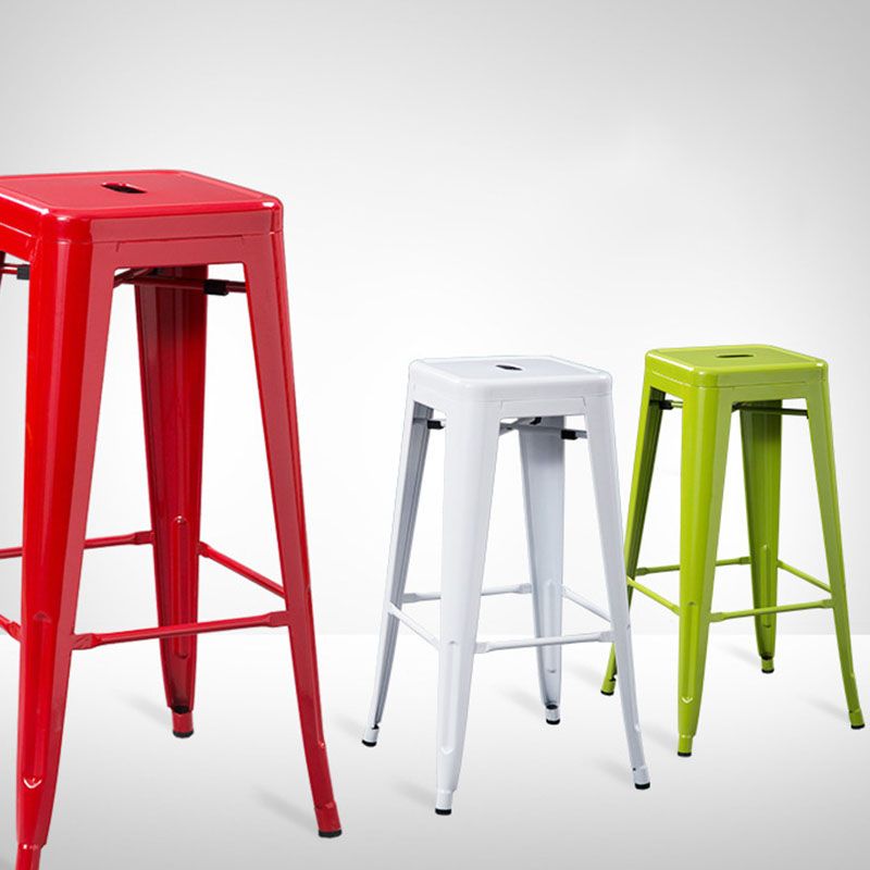 Industrial Style Armless Barstool Iron Counter Stools for Coffee Shop Clearhalo 'Bar Furniture' 'Bar Stools' 'bar_stools' 'furn' 'furn_bar_stools' 'furniture_bar_stools' 'Kitchen & Dining Furniture' 'kitchen&dining_furn' 'kitchen' 'kitchen_furn' Furniture' 1200x1200_4813bc1d-ec16-402f-b4bc-c2cfec5a57bd