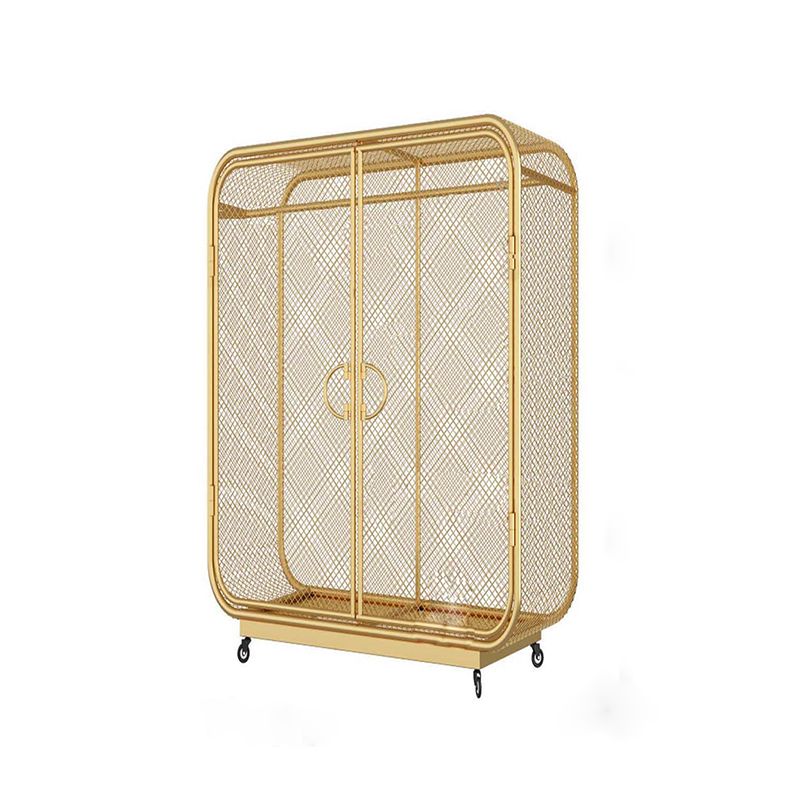 Metal Storage Cabinet Industrial Wardrobe Armoire with Garment Rod Clearhalo 'Armoires & Wardrobes' 'armoires_wardrobes' 'Bedroom Furniture' 'furn' 'furn_armoires_wardrobes' 'Furniture' 1200x1200_4813eee8-0655-49e3-8b56-94037cb6d137