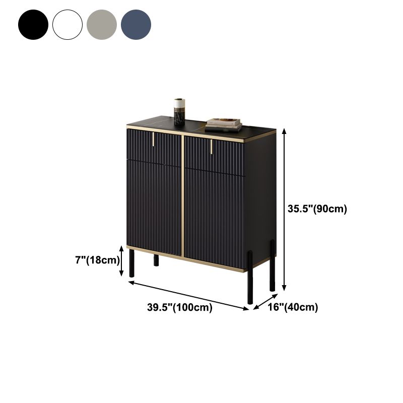 Glam Sideboard Stone Top Sideboard mit Tür für Wohnzimmer