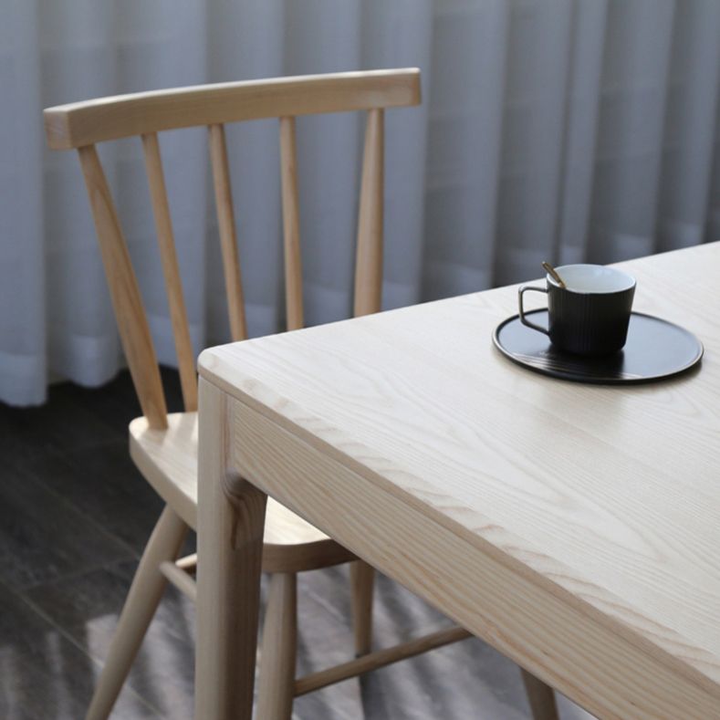 Modern 1/4/5 Pieces Dining Set Ash Wood Dining Table set with Windsor Chairs Clearhalo 'Dining Room Sets' 'Dining Tables & Seating' 'dining_room_set' 'furn' 'furn_dining_room_set' 'Furniture' 'furniture_dining_room_set' 'Kitchen & Dining Furniture' 'kitchen&dining_furn' 'kitchen' 1200x1200_481441cb-8d87-40cd-a288-bdd6f654df96